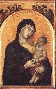 Duccio di Buoninsegna, Madonna and Child with Six Angels dfg